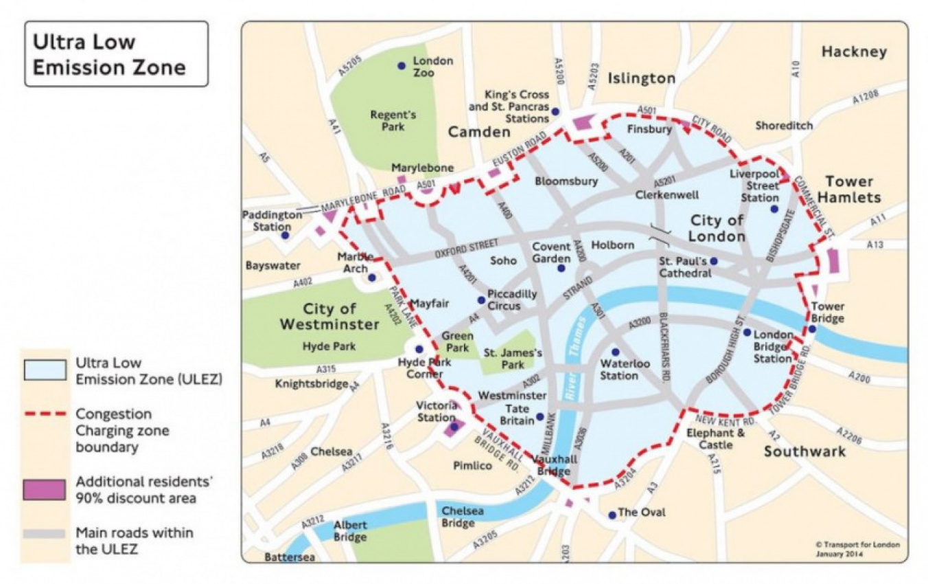Explained: London’s new Ultra Low Emission Zone - TopCarNews