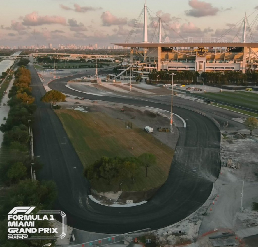 autos, formula 1, motorsport, miamigp, usgp, miami provides update as track nears completion ahead of may race