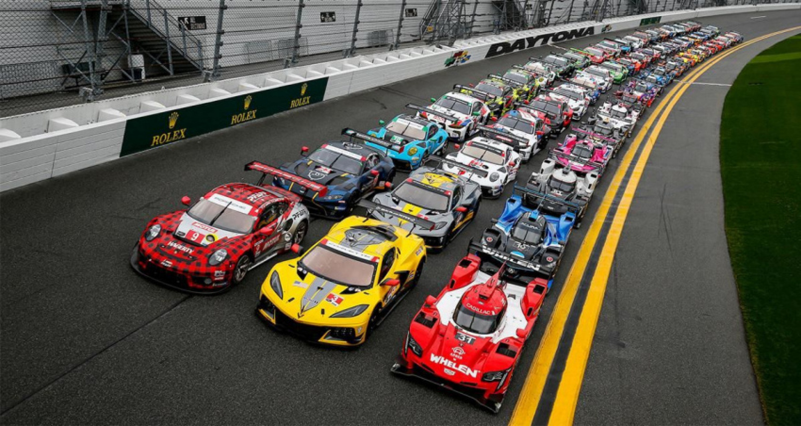 autos, cars, more racing, full field photo, starting grid for the 60th rolex 24 at daytona