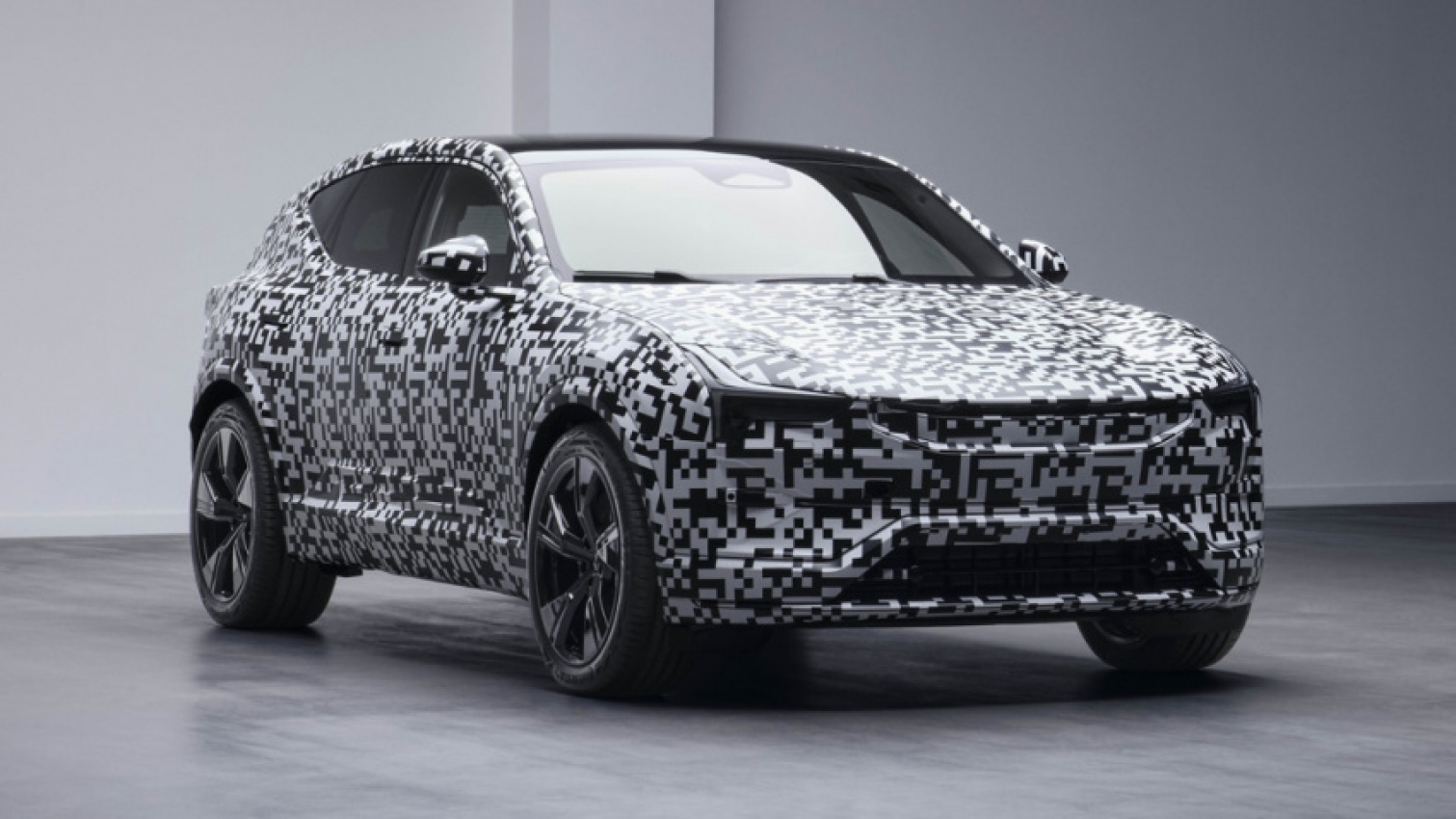 autos, news, polestar, polestar 3 electric suv previewed with camouflaged prototype
