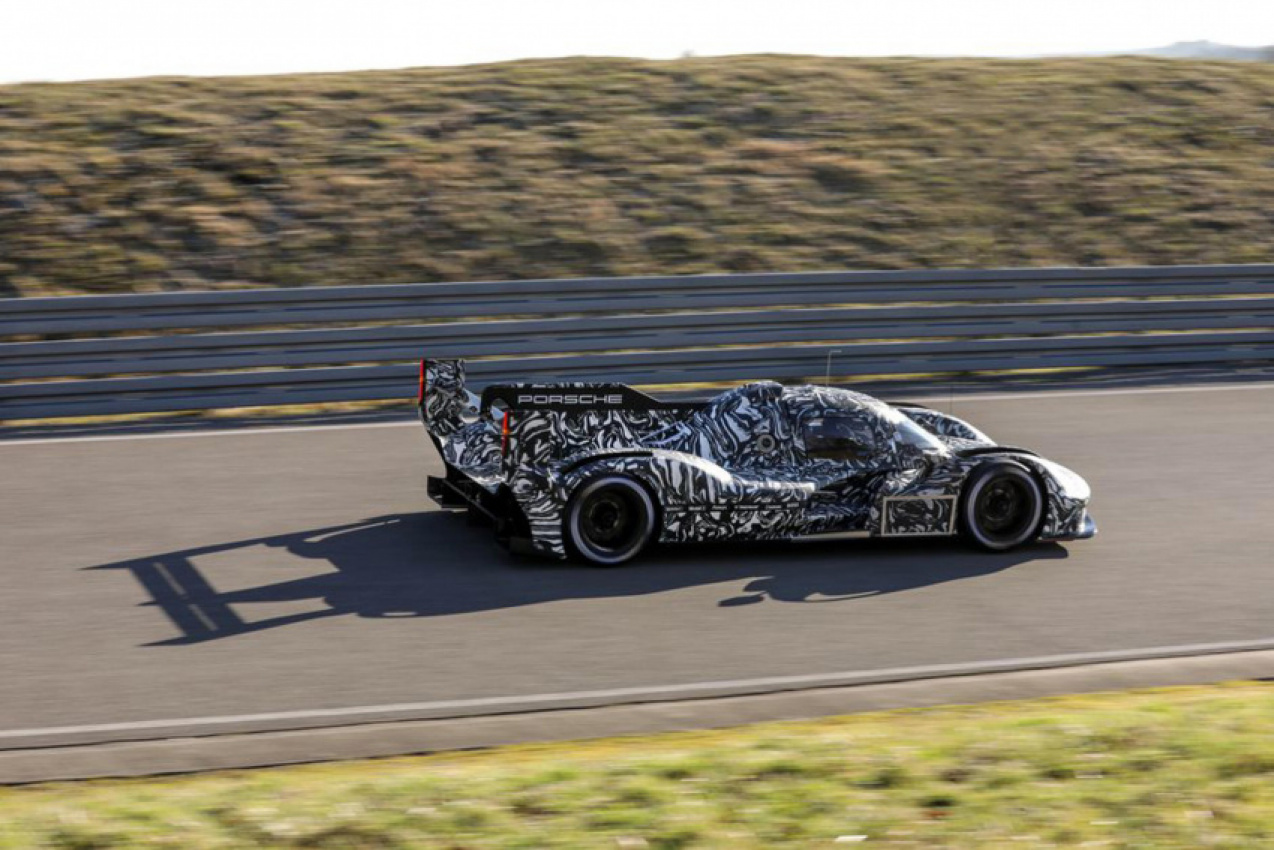 acer, autos, cars, porsche, porsche teases new le mans prototype racer with twin-turbo hybrid v8
