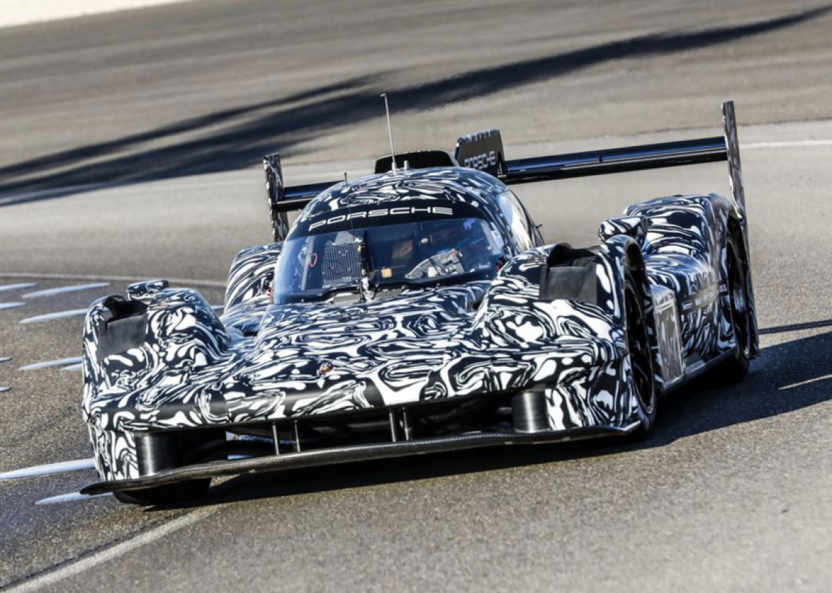 acer, autos, cars, porsche, porsche teases new le mans prototype racer with twin-turbo hybrid v8