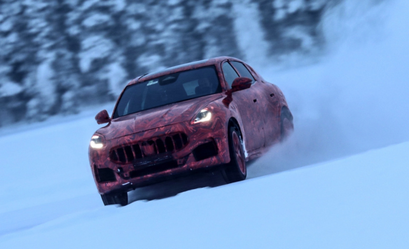 autos, cars, maserati, maserati grecale suv prototypes undergo harsh winter tests