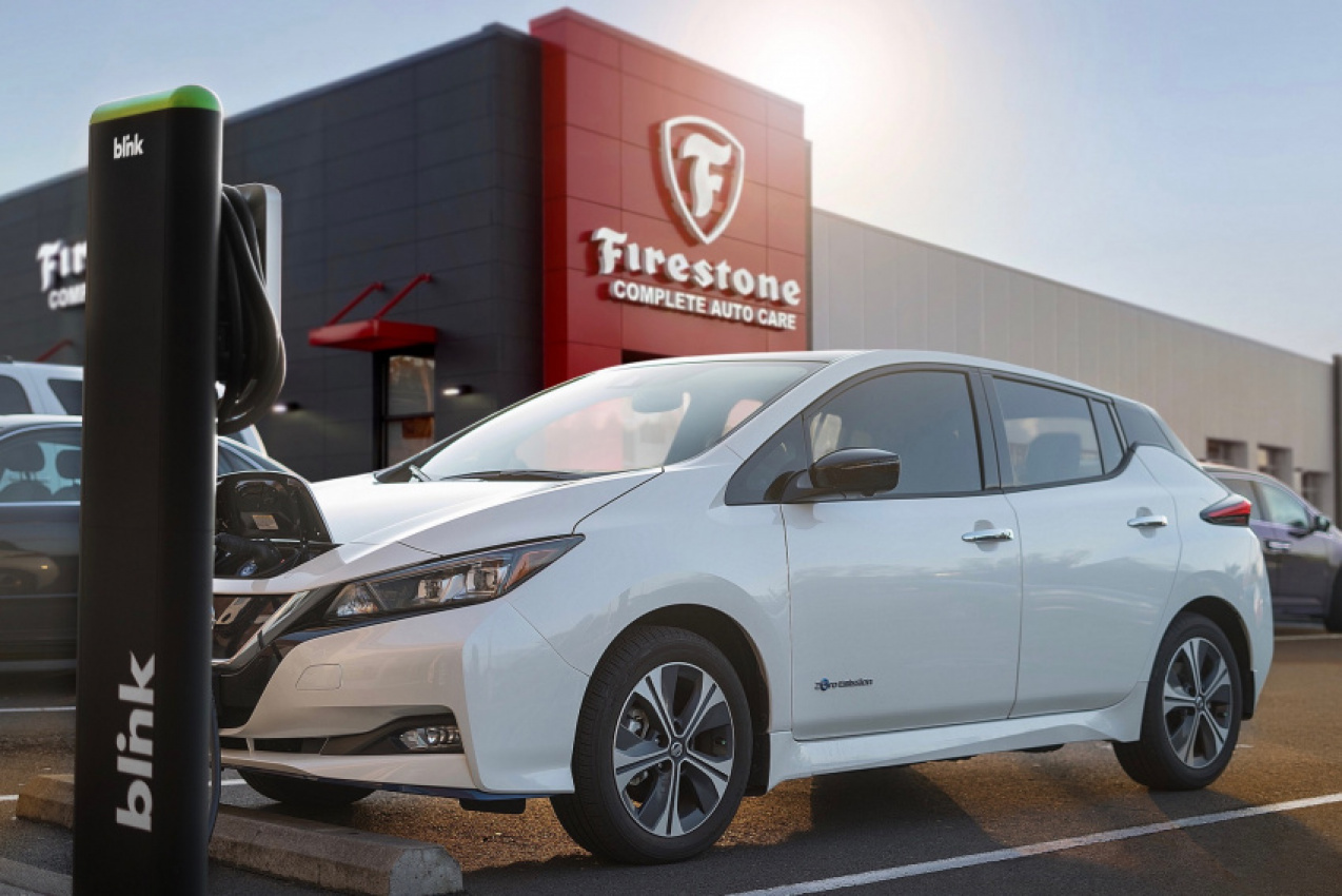 cars, hybrid cars, charging, electric cars, hybrids, firestone stores are vying for ev and hybrid customers, adding charging