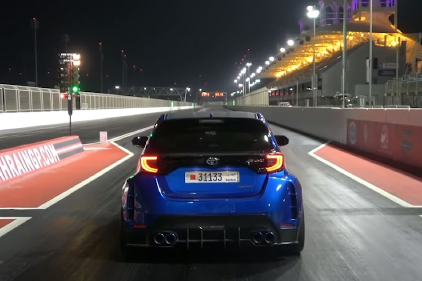 autos, cars, engine, hp, toyota, video, watch this insane 520-hp toyota gr yaris hit 11-second quarter mile