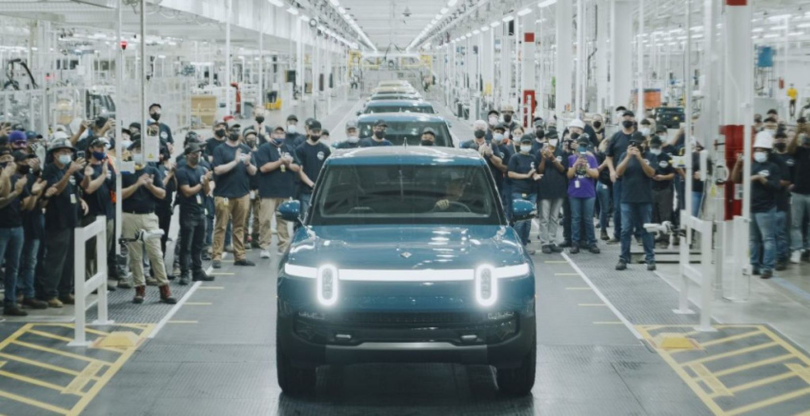 autos, cars, news, rivian, space, spacex, tesla, rivian is reportedly boosting r1t production by 300 percent