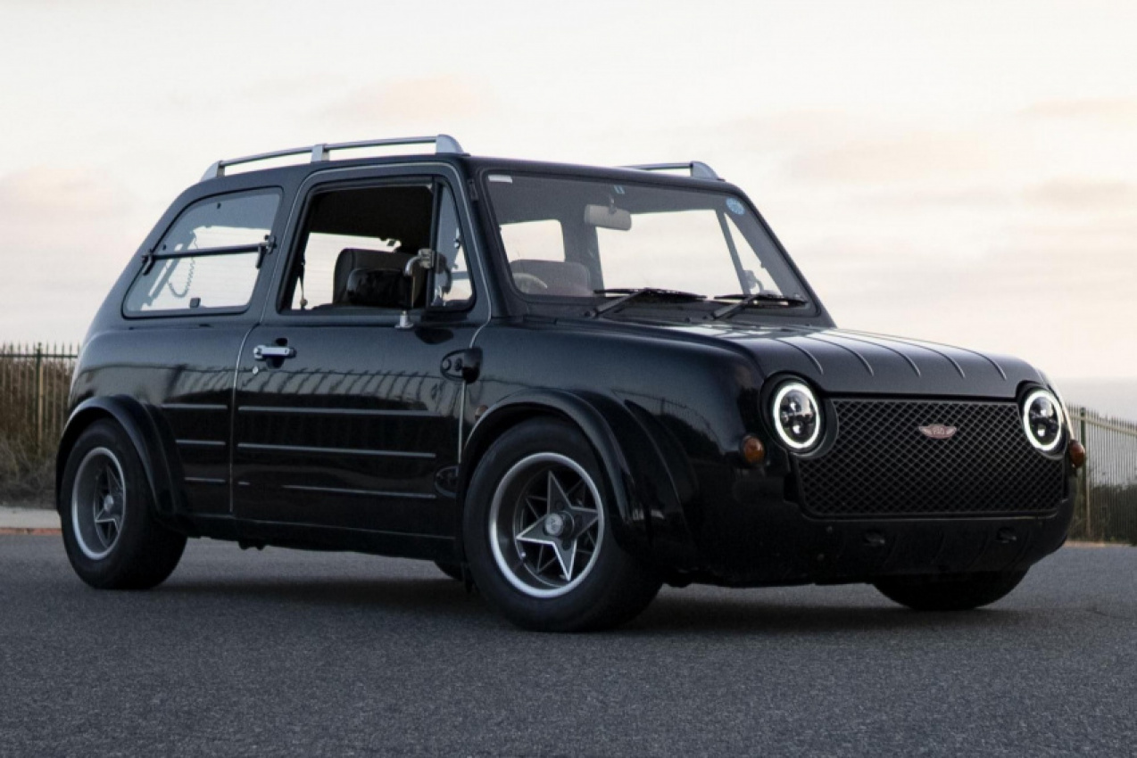 autos, cars, news, nissan, auction, classics, used cars, this modified nissan pao is simultaneously aggressive and adorable