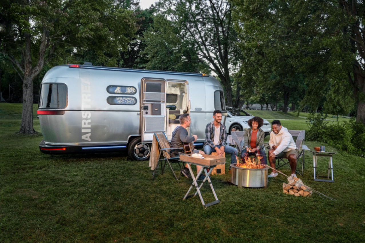 autos, cars, airstream, news, videos, youtube, electric airstream trailer concept points to the future of sustainable glamping
