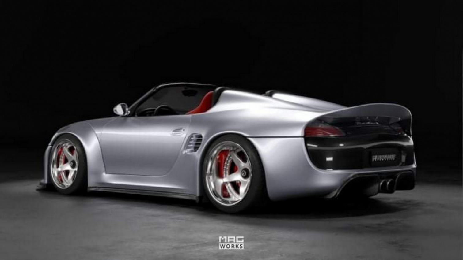autos, cars, news, porsche, porsche boxster, renderings, tuning, tuner teases porsche boxster mk1 with widebody kit, speedster rear and duck tail spoiler