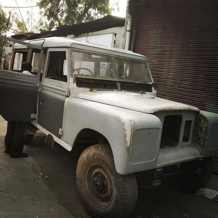 autos, cars, land rover, ms dhoni's 52 year-old restored land rover series iii: before & after pictures
