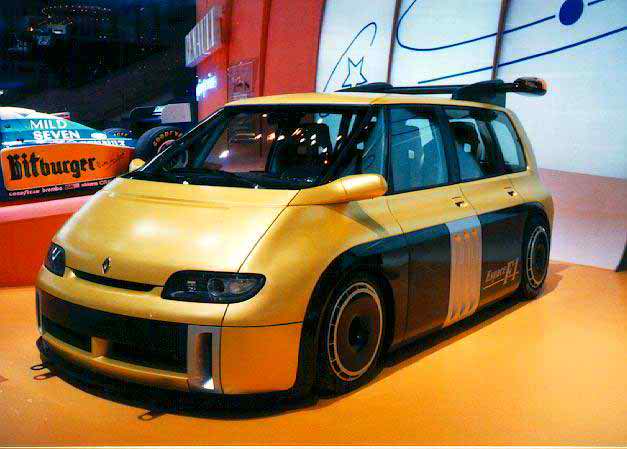 autos, cars, renault, review, 0-60 2-3sec, 1990s, 800-900hp, aftermarket, compact cars, small cars, tuned, v10, 1995 renault espace f1 concept
