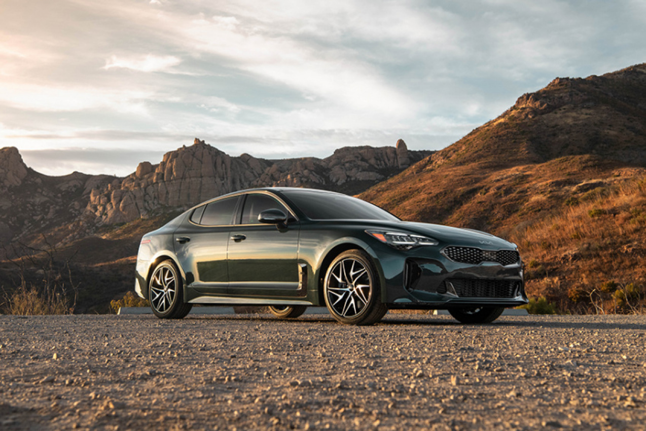 autos, cars, kia, kia stinger, 2022 kia stinger earns top safety pick plus award by the insurance institute of highway safety