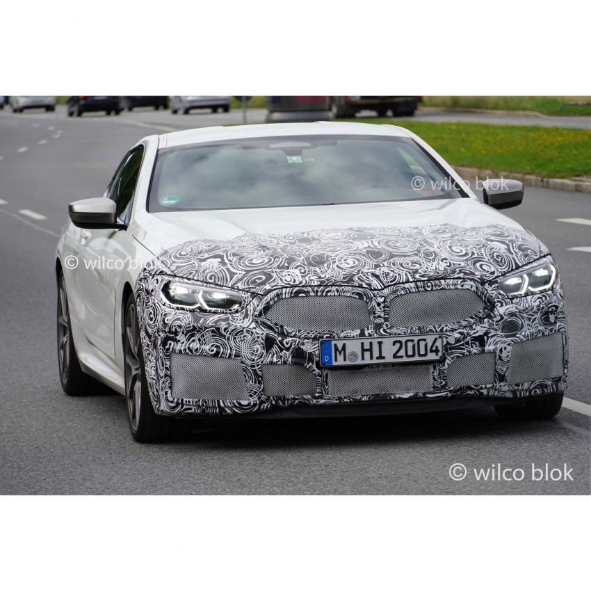autos, bmw, cars, spy photos, 8 series facelift, 8 series lci, 2022 bmw 8 series facelift spotted ahead of its unveil