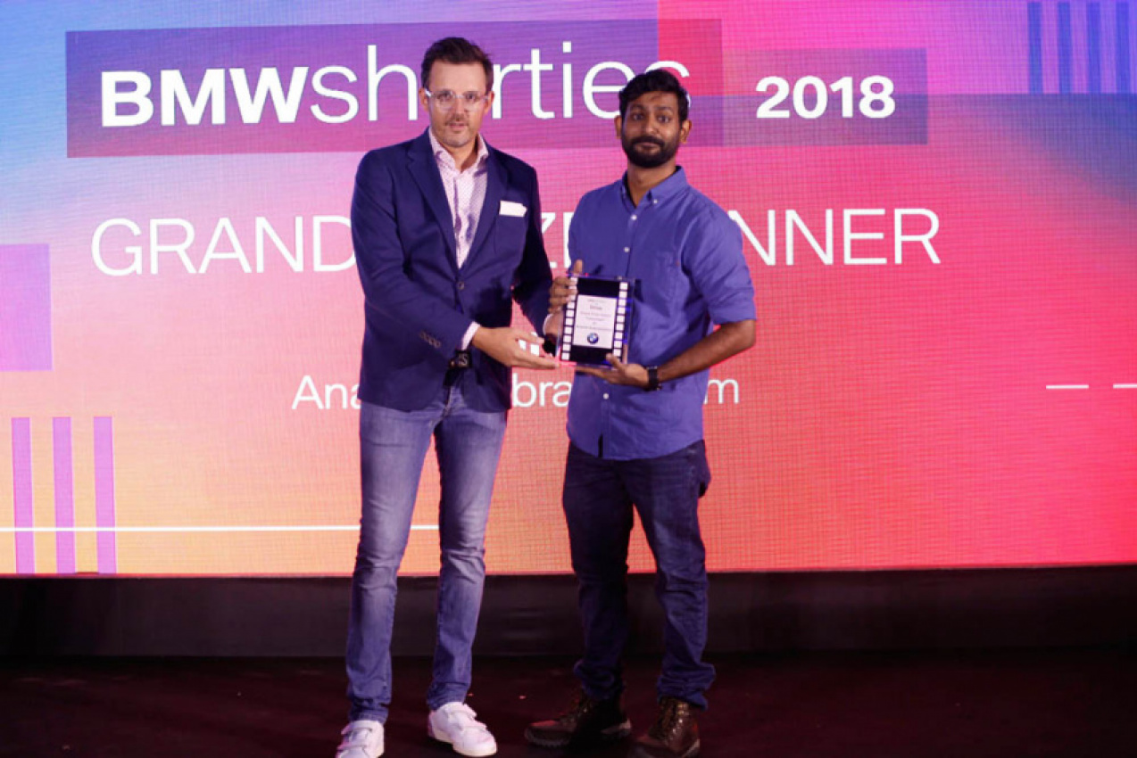 autos, bmw, cars, lifestyle, ‘colourless’ wins the grand prize at bmw shorties 2018