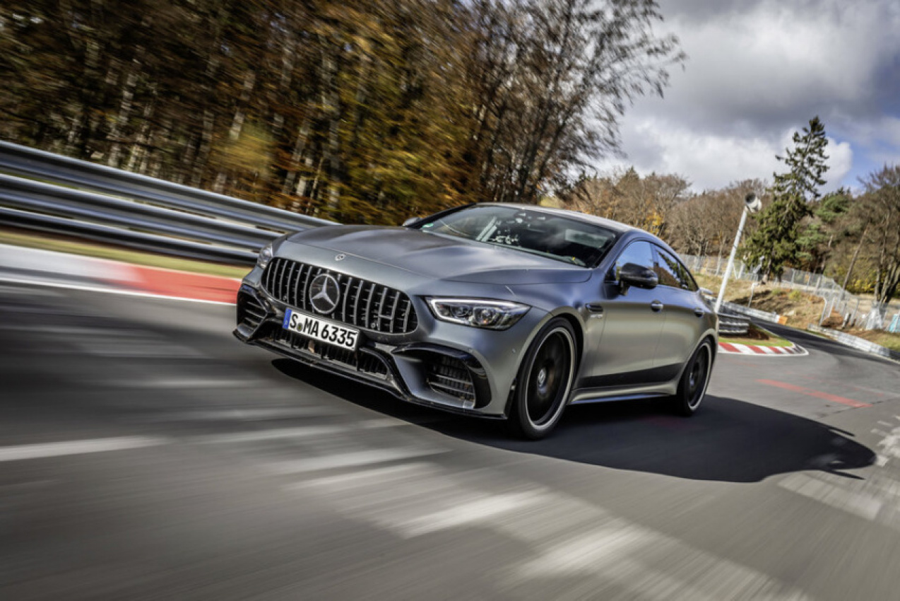 autos, cars, mercedes-benz, mg, mercedes, mercedes-amg gt 63 s 4matic+ is the fastest luxury class vehicle on the nordschleife