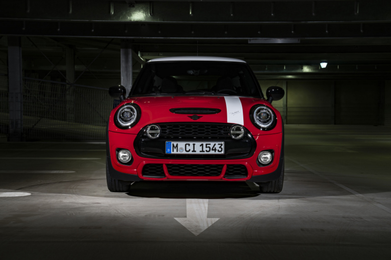 autos, cars, mini, number 37 is back on the starting line. the mini paddy hopkirk edition