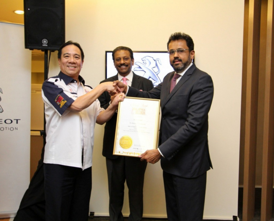 autos, cars, geo, peugeot, peugeot lounge enters malaysia book of records