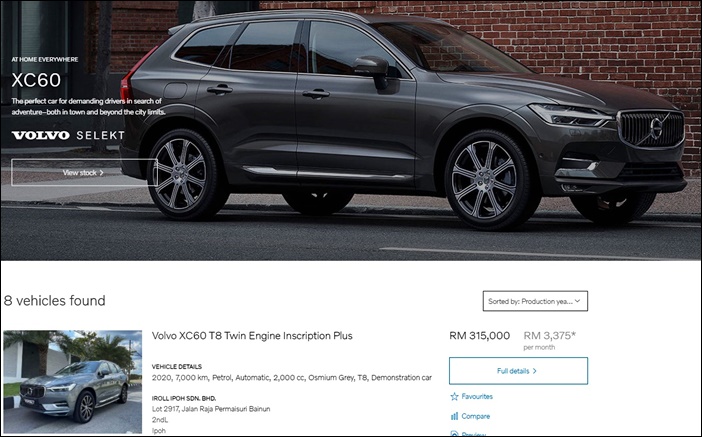 autos, cars, ram, volvo, e-commerce, online sales, pre owned vehicles, used vehicles, volvo car malaysia, volvo selekt, volvo selekt pre-owned vehicles programme goes online