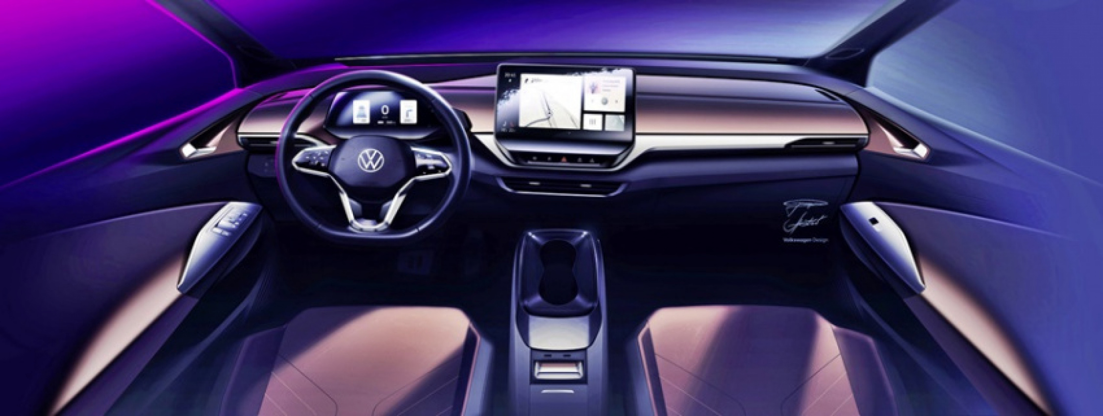 autos, cars, volkswagen, id.light, interior design, first look inside the id.4 – volkswagen’s first all-electric suv