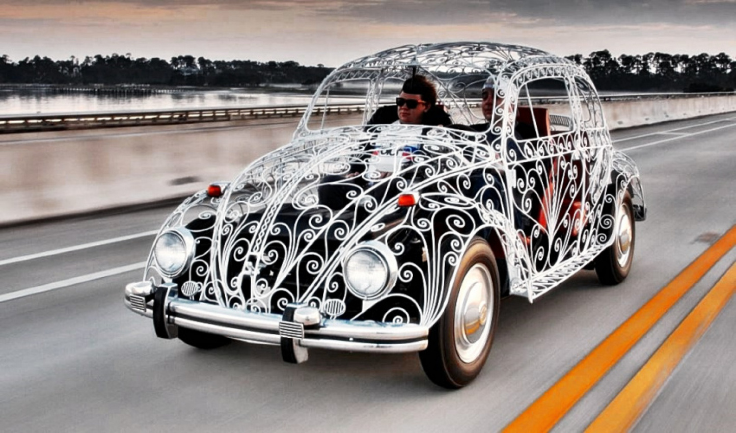 autos, cars, see-through car, unique beetle, volkswagen, volkswagen beetle, wedding beetle, the see-through wedding beetle of mexico