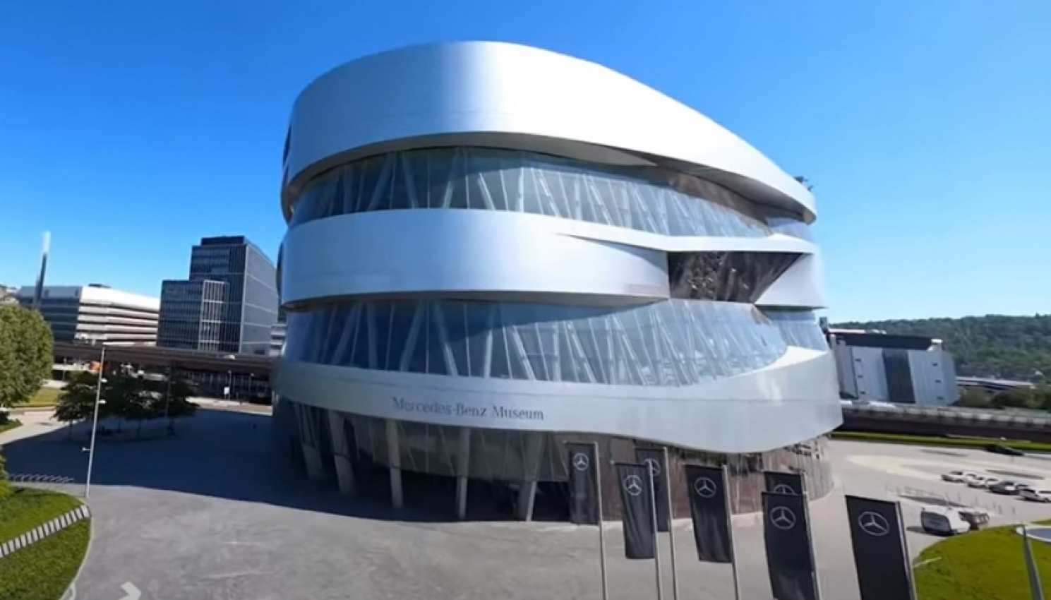 autos, cars, mercedes-benz, drone tour, mercedes, mercedes benz museum, mercedes-benz museum offers a new perspective with indoor drone tour (w/video)