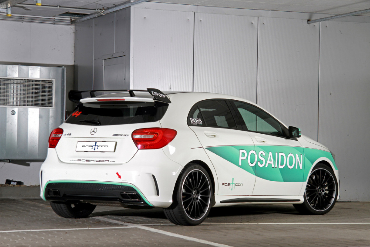 autos, cars, mercedes-benz, mg, mercedes, this mercedes-amg a45 makes it to 100 km/h in just 3.5 seconds! we thank posaidon for that
