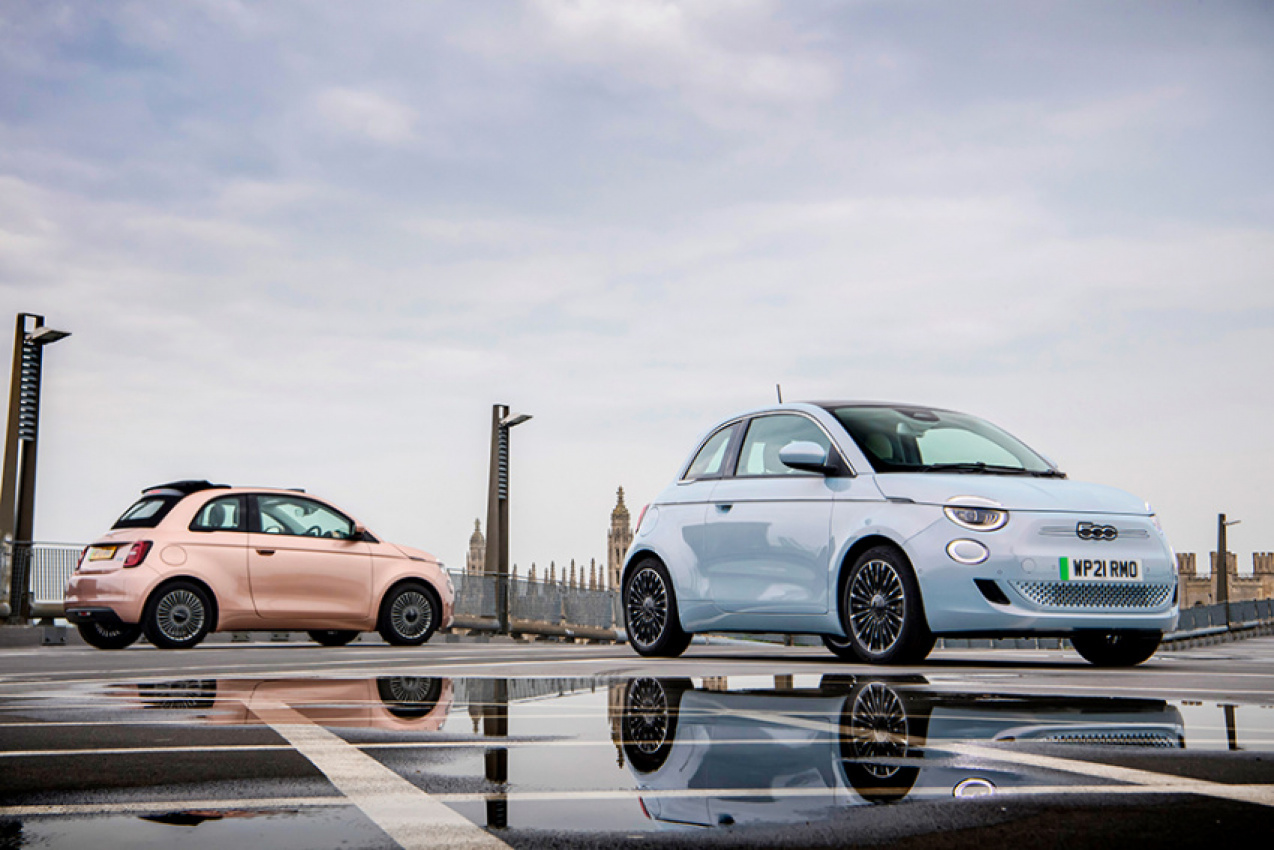 autos, cars, fiat, new fiat 500 is named best small electric car by parkers