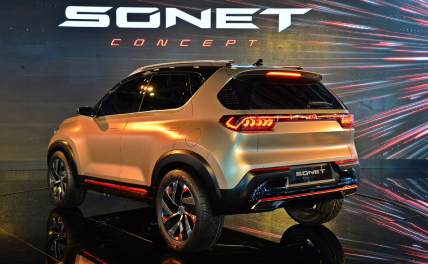 autos, cars, kia, auto expo 2020, concept car, kia motors india, kia sonet concept, sonet concept unveiled in india previews new compact suv from kia