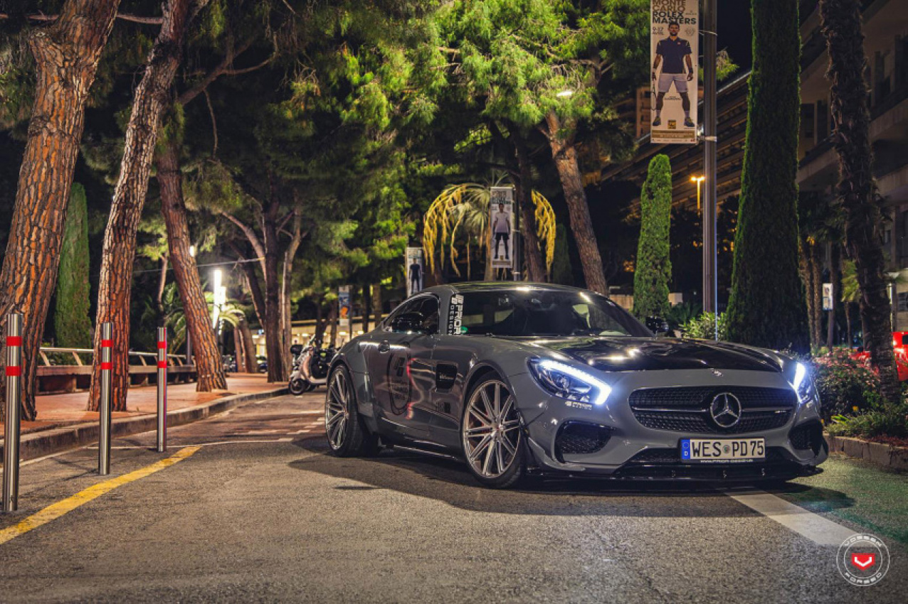 autos, cars, mercedes-benz, mg, mercedes, prior-design meets vossen wheels in a cool mercedes-amg gt s project and everything is shot in monaco