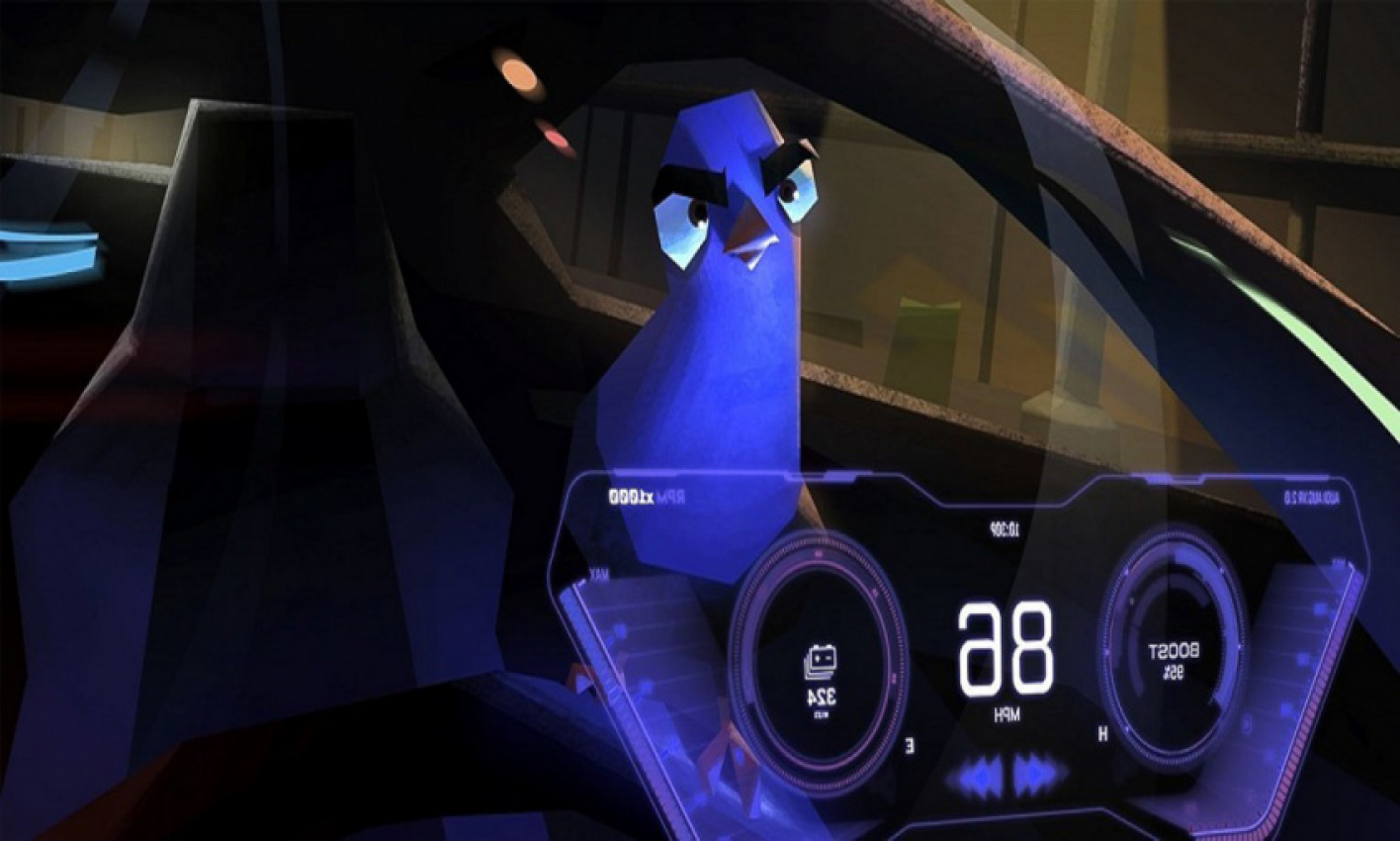audi, autos, cars, audi animated virtual concept car, audi movie car, audi rsq e-tron, audi spies in disguise, audi virtual concept car, spies in disguise, audi designs first animated virtual car for movie