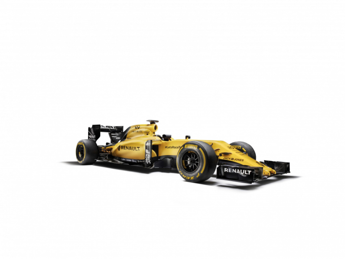 autos, cars, renault, renault r.s.16 formula one car shows-off with new livery and rides the waves in australia [w/videos]