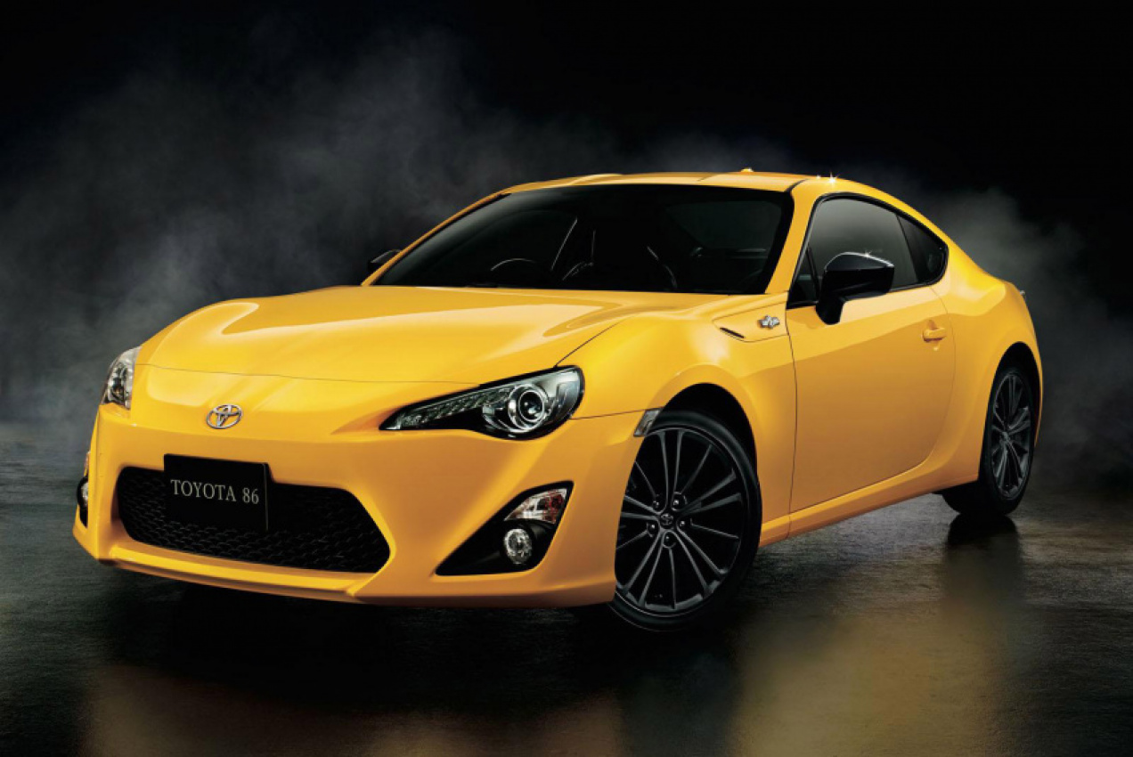 autos, cars, toyota, toyota 86 gt yellow limited only for those living in japan