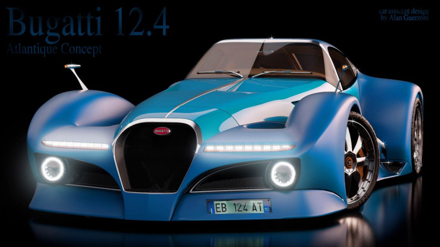autos, bugatti, cars, bugatti 12.4 atlantique grand sport concept by alan guerzoni 