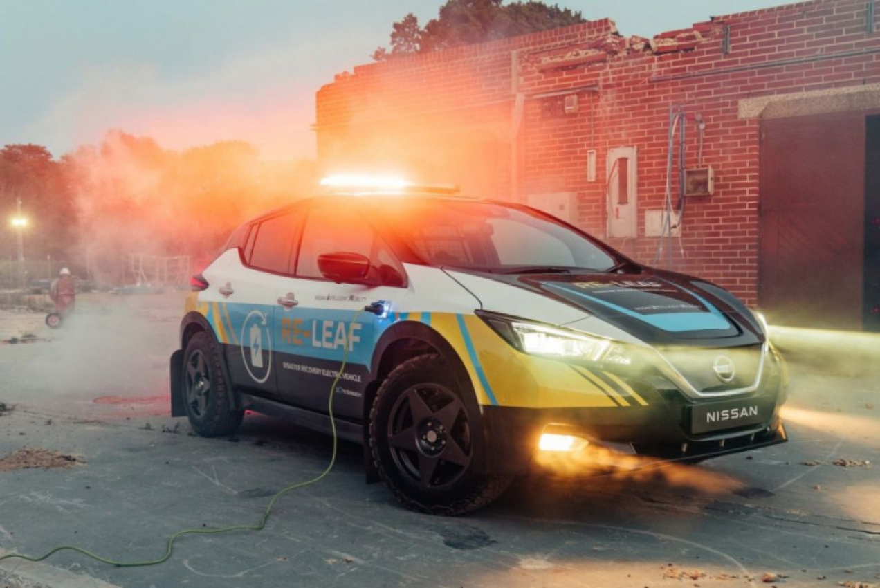 autos, cars, nissan, autos nissan, this nissan can produce electricity for an emergency response
