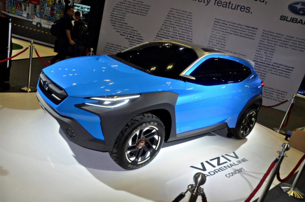 autos, cars, subaru, autos subaru, singapore motorshow 2020: subaru viziv adrenaline concept on display