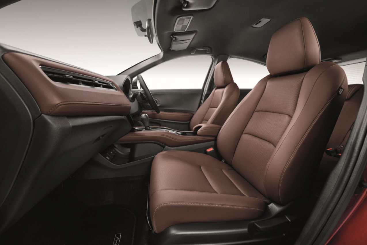 autos, cars, honda, honda hr – v, hr-v, hr-v rs, honda hr-v rs gets dark brown leather interior only in malaysia