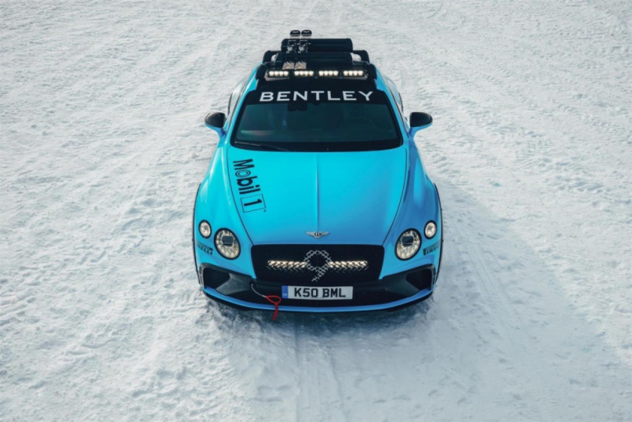 autos, bentley, cars, autos bentley, bentley continental gt, bentley continental gt goes ice racing