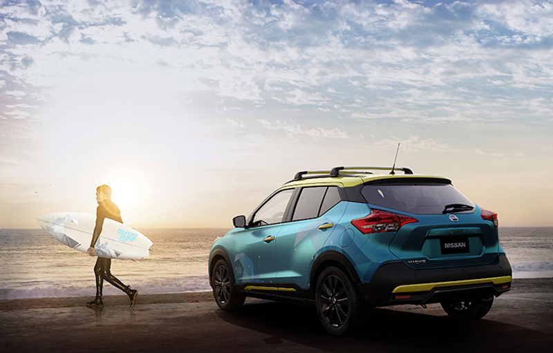 autos, cars, nissan, autos nissan, nissan debuts concept crossover for surfers - with built-in shower system