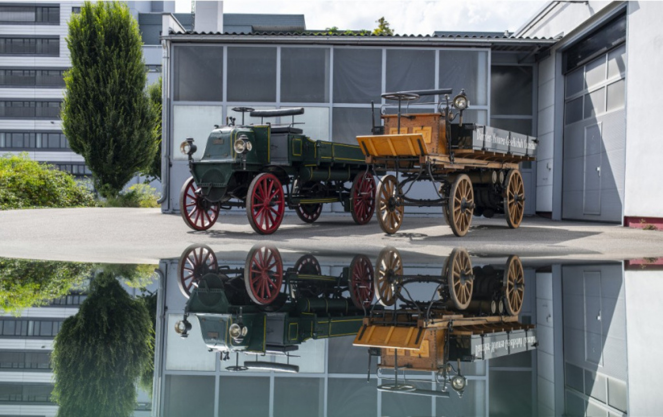 autos, cars, actros, daimler trucks, phoenix, daimler creates replica of its first ever truck delivered in 1896