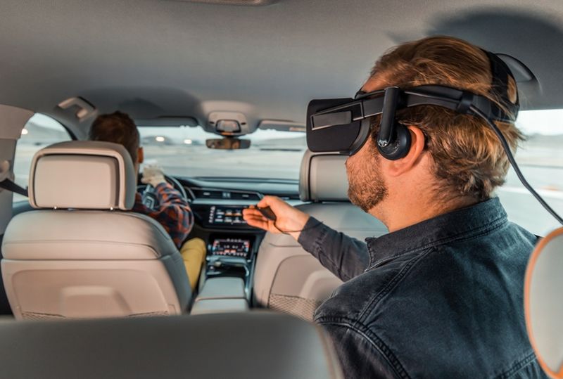 audi, autos, cars, autos audi, ces 2019: audi brings vr entertainment system to cars in fight against boredom