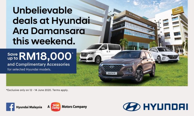 autos, cars, hyundai, hyundai offering up to rm18,000 cash rebates, only this weekend