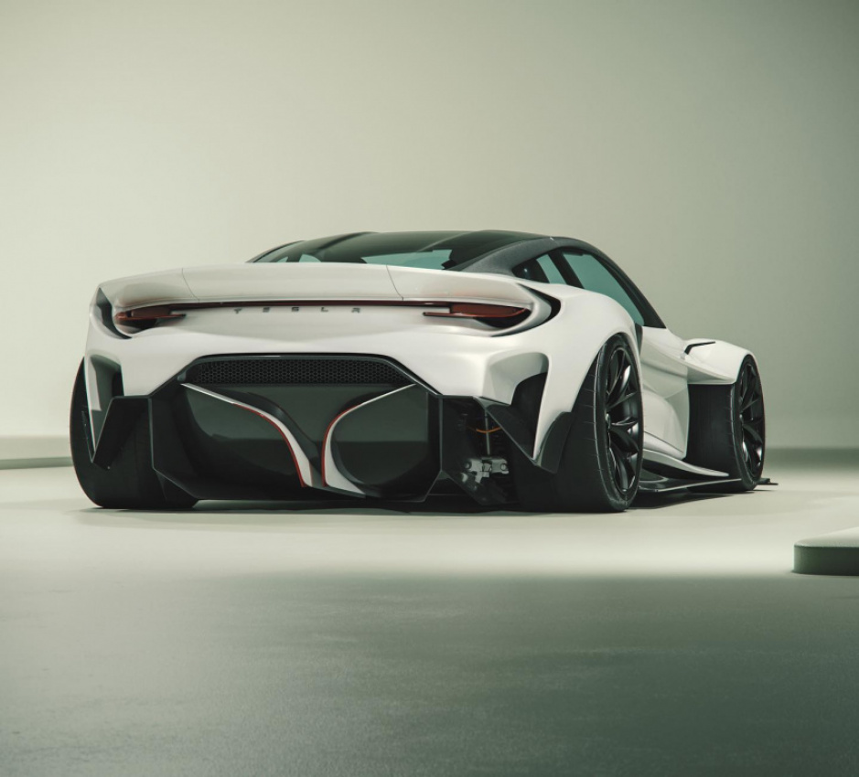 autos, cars, news, tesla, electric vehicles, renderings, tesla roadster, the tesla precept is an unofficial concept that illustrates the roadster with more attitude