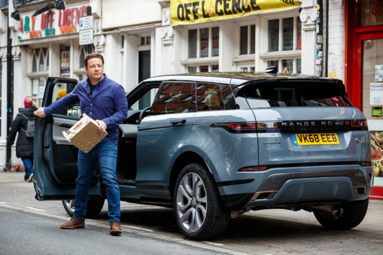 autos, cars, land rover, android, autos land rover, range rover, android, jamie oliver out to make london's best veggie burger in new range rover evoque
