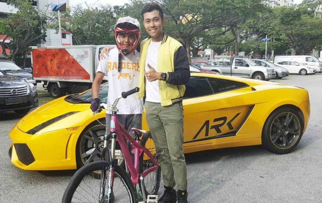 autos, cars, lamborghini, autos lamborghini, lamborghini owner forgives teen who rode bike onto his car in singapore