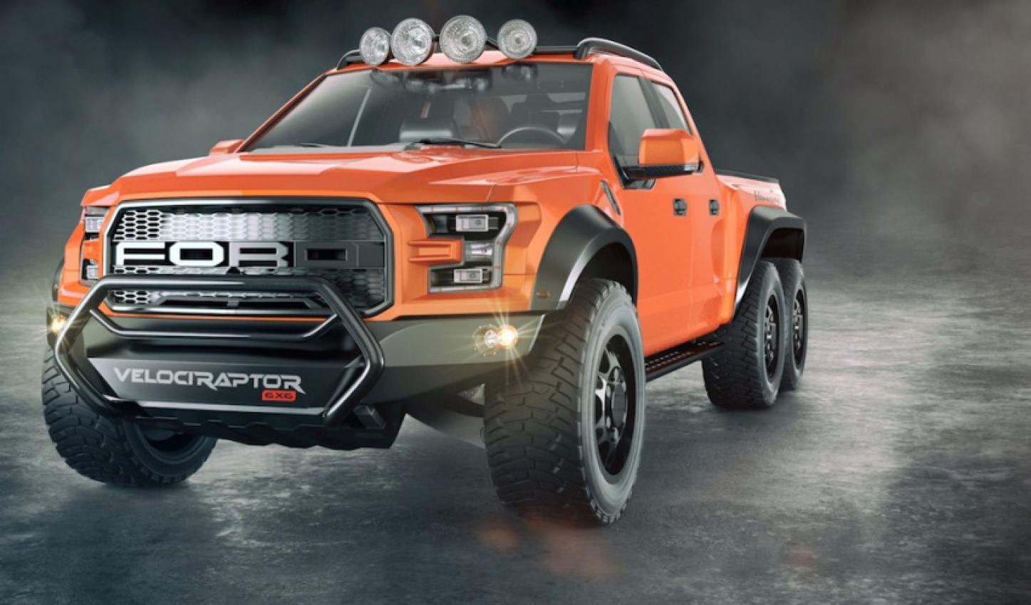 autos, cars, hennessey, hp, autos news, hennessey adds six wheels and 600hp to its latest custom pickup creation