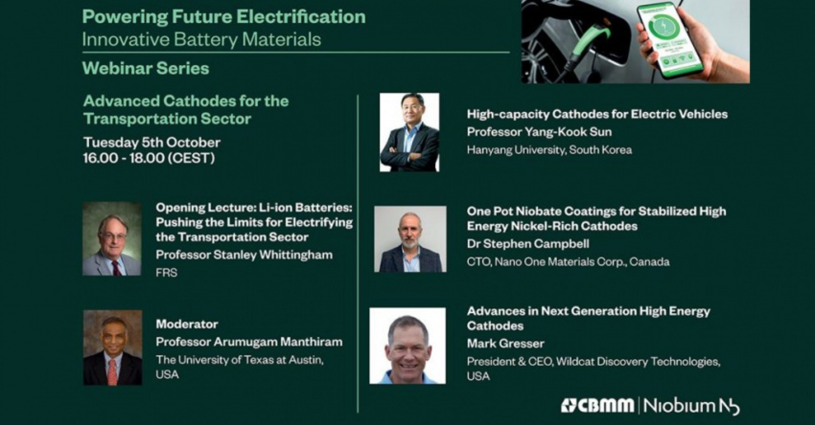 autos, cars, energy solutions, technology, cbmm niobium, nano one materials corporation, professor stanley whittingham, wildcat discovery technologies, how niobium makes batteries greener, cheaper and cleaner – with insights from a nobel prize winner & experts