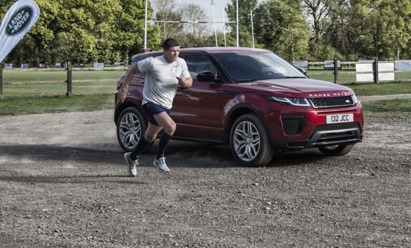 autos, cars, land rover, autos range rover evoque, range rover, england rugby star takes on range rover evoque