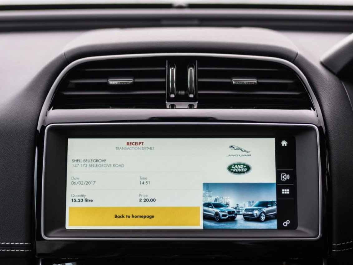 autos, cars, jaguar, android, autos jaguar, android, how convenient! jaguar and shell launch world’s first in-car payment system