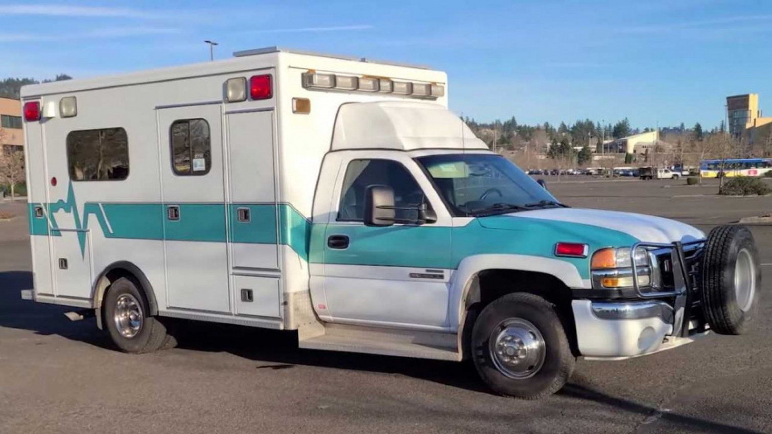 autos, cars, gmc, gmc 3500 ambulance is now an amazing motorhome, and it's for sale