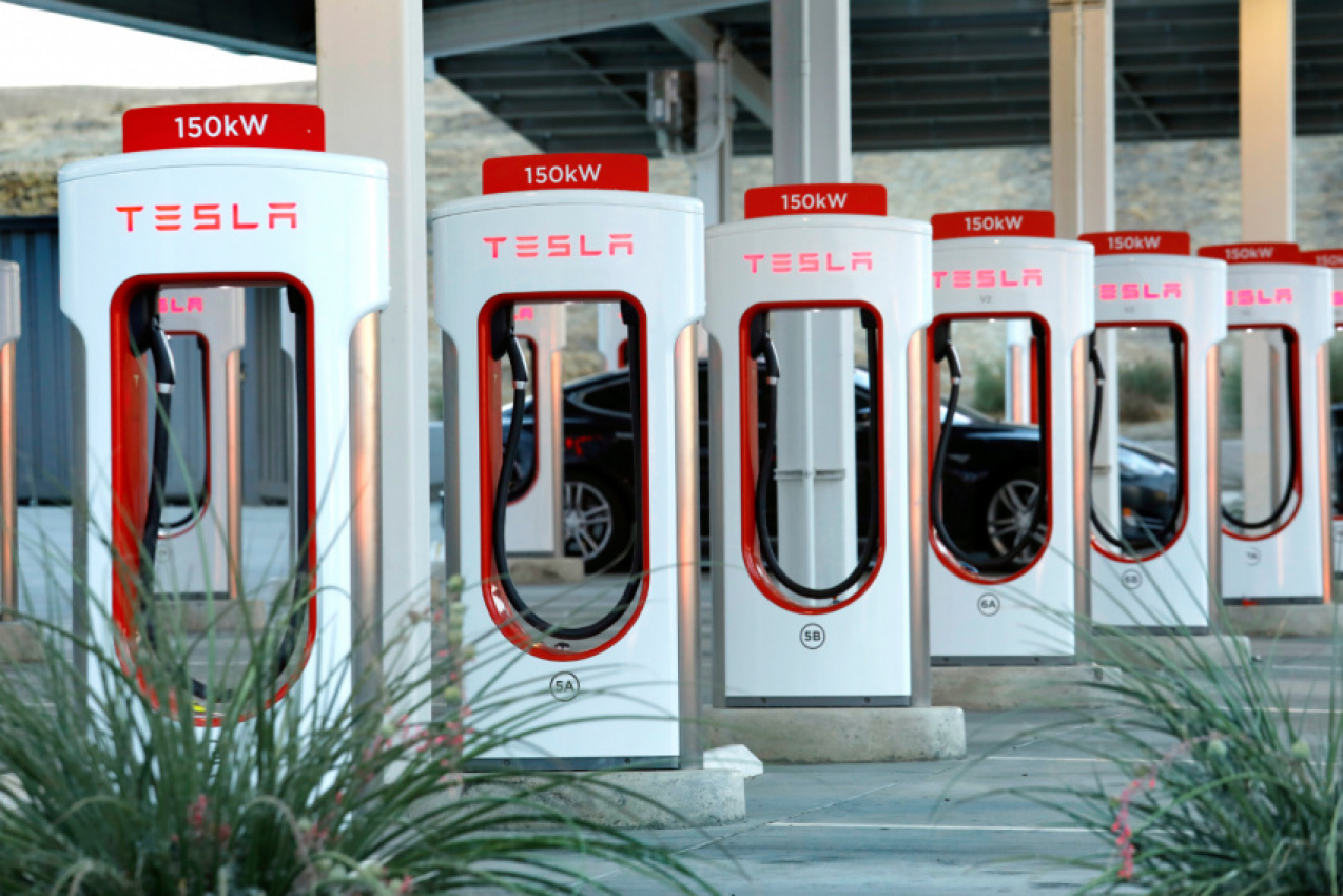 autos, cars, tesla, supercharger, non-tesla vehicles can charge at tesla superchargers in france and norway, but there’s a catch